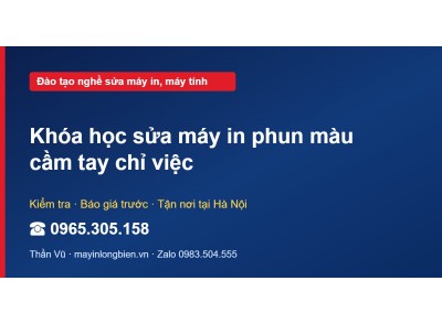 Khóa học sửa máy in phun màu cầm tay chỉ việc