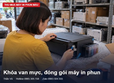 Đóng gói máy in phun không đổ mực khi vận chuyển | Thần Vũ