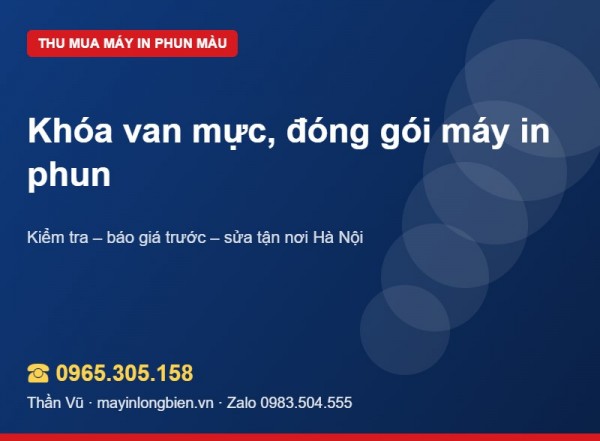 Đóng gói máy in phun không đổ mực khi vận chuyển | Thần Vũ