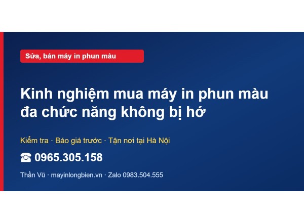 Kinh nghiệm mua máy in phun màu đa chức năng không bị hớ