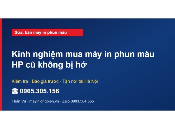Kinh nghiệm mua máy in phun màu HP cũ không bị hớ