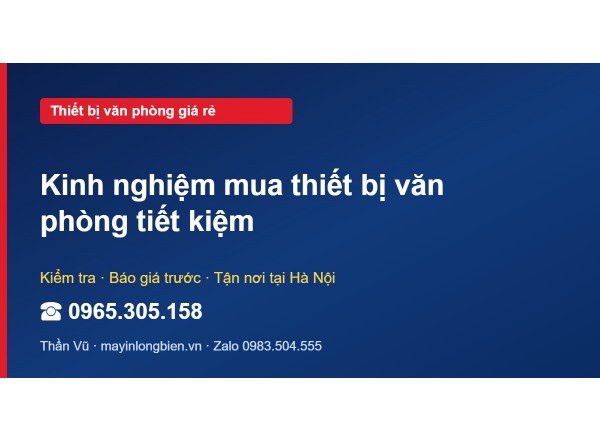 Kinh nghiệm mua thiết bị văn phòng tiết kiệm