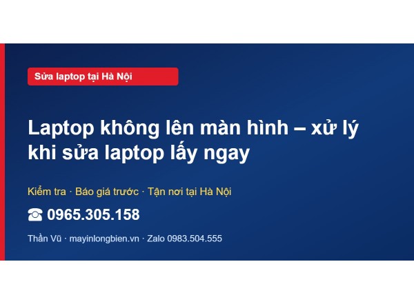 Laptop không lên màn hình – xử lý khi sửa laptop lấy ngay