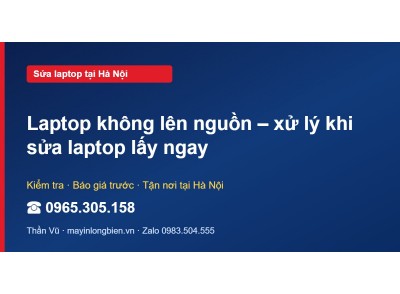 Laptop không lên nguồn – xử lý khi sửa laptop lấy ngay