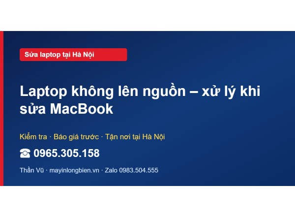 Laptop không lên nguồn – xử lý khi sửa MacBook