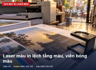 Laser màu lệch màu, viền chữ có bóng | Thần Vũ