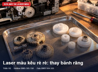 Laser màu kêu rè rè: bánh răng cụm drive | Thần Vũ