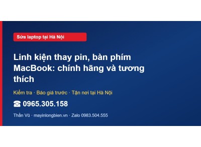 Linh kiện thay pin, bàn phím MacBook: chính hãng và tương…