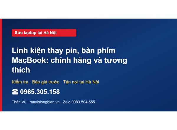 Linh kiện thay pin, bàn phím MacBook: chính hãng và tương…