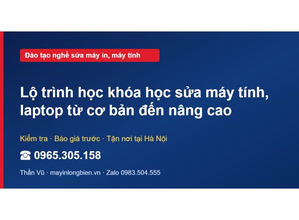 Lộ trình học khóa học sửa máy tính, laptop từ cơ bản đến …