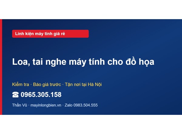 Loa, tai nghe máy tính cho đồ họa
