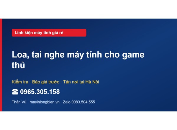 Loa, tai nghe máy tính cho game thủ