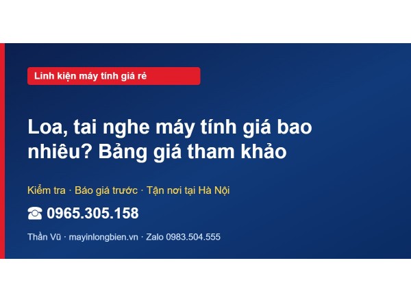 Loa, tai nghe máy tính giá bao nhiêu? Bảng giá tham khảo