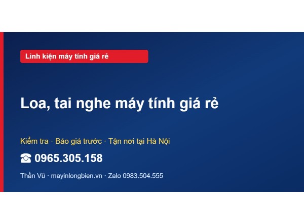 Loa, tai nghe máy tính giá rẻ