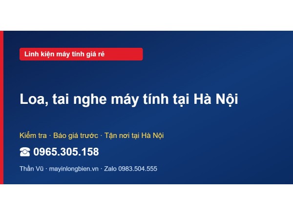 Loa, tai nghe máy tính tại Hà Nội