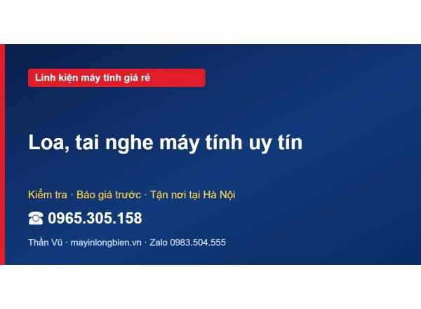 Loa, tai nghe máy tính uy tín