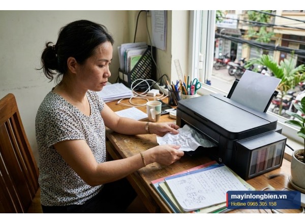 Lỗi 1300 máy in Canon kẹt giấy khay sau | Thần Vũ