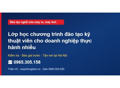 Lớp học chương trình đào tạo kỹ thuật viên cho doanh nghi…