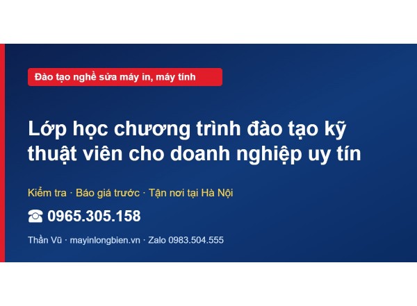 Lớp học chương trình đào tạo kỹ thuật viên cho doanh nghi…