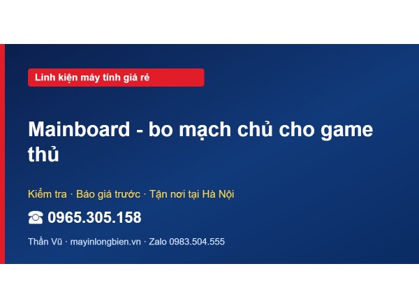Mainboard - bo mạch chủ cho game thủ