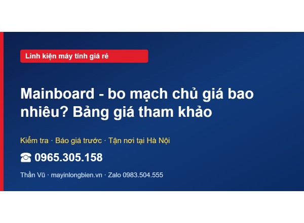Mainboard - bo mạch chủ giá bao nhiêu? Bảng giá tham khảo