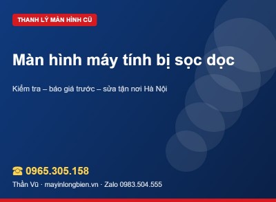 Màn hình bị sọc dọc, sọc ngang có bán được không | Thần Vũ