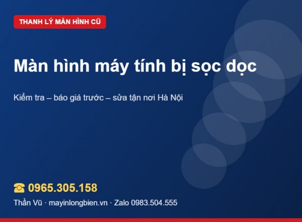Màn hình bị sọc dọc, sọc ngang có bán được không | Thần Vũ