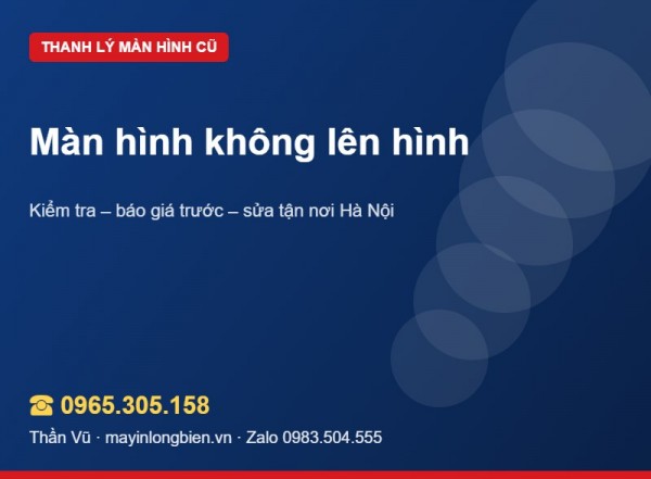 Màn hình không lên hình, đèn vẫn sáng | Thần Vũ