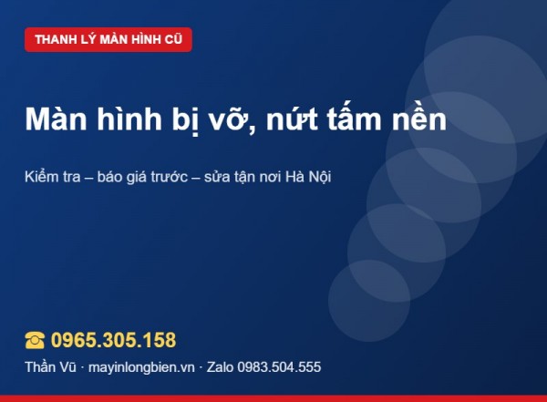 Màn hình vỡ, nứt tấm nền có thu mua? | Thần Vũ