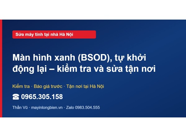Màn hình xanh (BSOD), tự khởi động lại – kiểm tra và sửa …