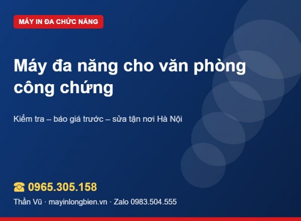Máy in văn phòng công chứng: giữ ADF, kính quét bền | Thần Vũ