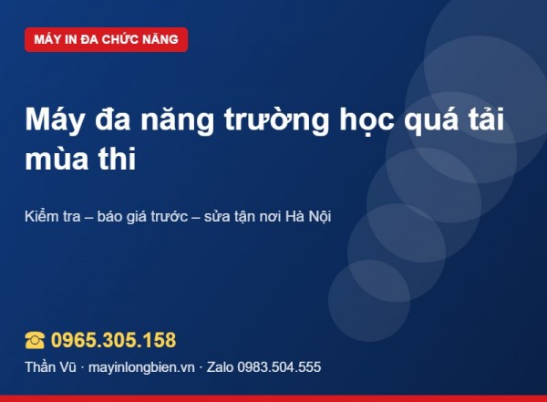 Máy in trường học photo đề: tránh quá tải mùa thi | Thần Vũ