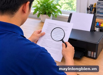 Máy in phun in chữ răng cưa, nhòe mép: chỉnh file và driver