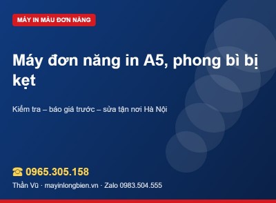 In phong bì bị kẹt, giấy A5 kẹt: cách khắc phục | Thần Vũ