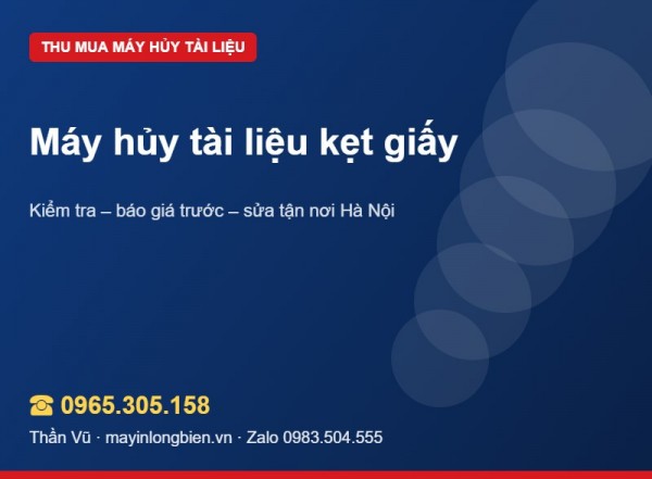 Máy hủy tài liệu kẹt giấy: tự gỡ hay bán hiện trạng
