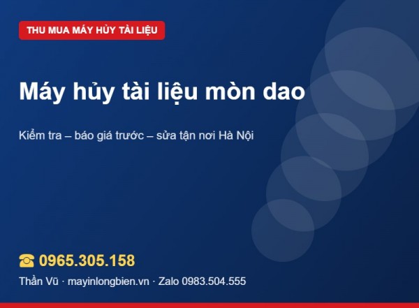 Máy hủy mòn dao, cắt không đứt: còn bán được không