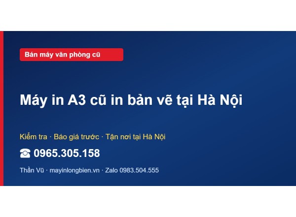 Máy in A3 cũ in bản vẽ tại Hà Nội