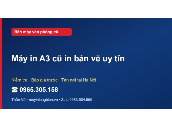 Máy in A3 cũ in bản vẽ uy tín