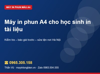 Máy in cho học sinh: lỗi hay gặp, cách tránh | Thần Vũ