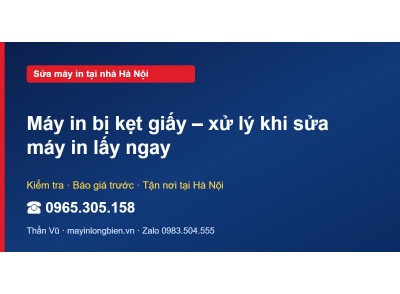Máy in bị kẹt giấy – xử lý khi sửa máy in lấy ngay