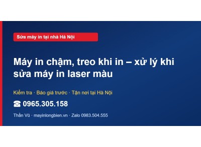 Máy in chậm, treo khi in – xử lý khi sửa máy in laser màu