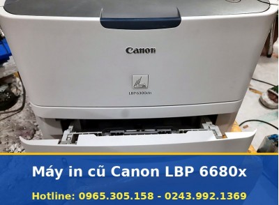 Máy In Cũ Canon LBP 6680x In Hai Mặt, Có Mạng LAN, Đã Thử Kỹ