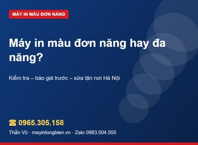 Máy in đơn năng hay đa năng: chọn loại nào | Thần Vũ