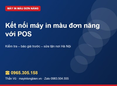Máy in kết nối POS: in hóa đơn, phiếu màu | Thần Vũ
