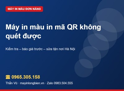 In mã QR không quét được trên máy in màu | Thần Vũ