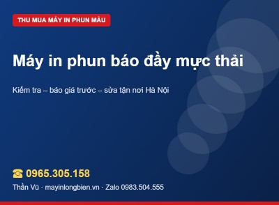 Máy in phun báo tràn mực thải: vẫn bán được | Thần Vũ