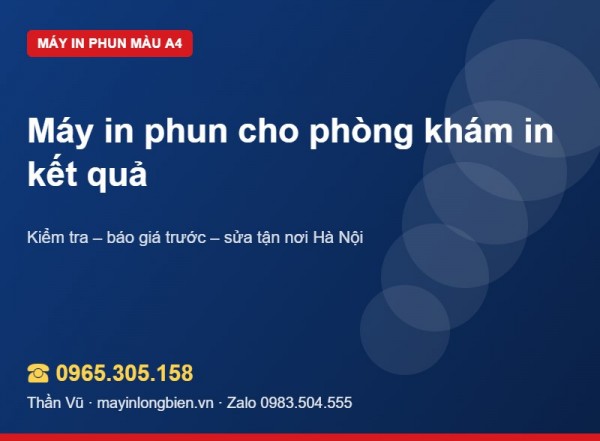 Máy in phòng khám: in kết quả siêu âm rõ nét | Thần Vũ