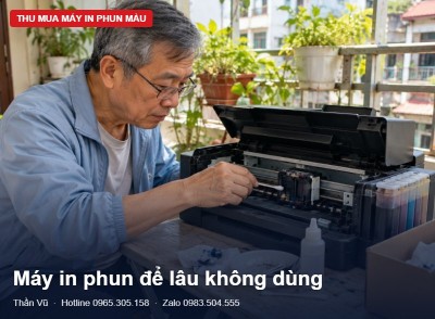 Máy in phun để lâu mực khô: làm gì trước khi bán | Thần Vũ
