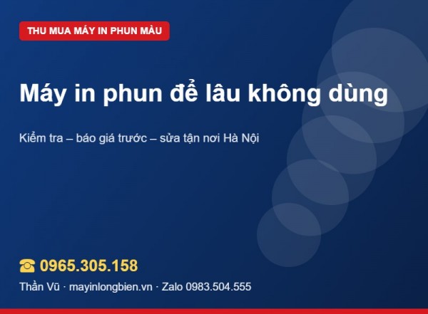 Máy in phun để lâu mực khô: làm gì trước khi bán | Thần Vũ