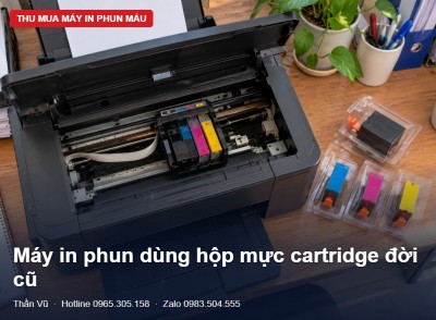 Máy in phun dùng cartridge cũ còn giá trị không? | Thần Vũ